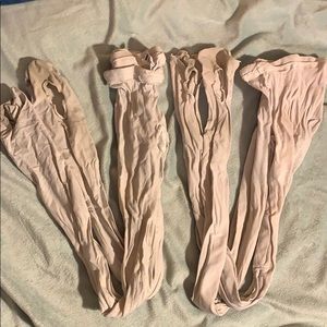 2 pairs convertible Bloch tights